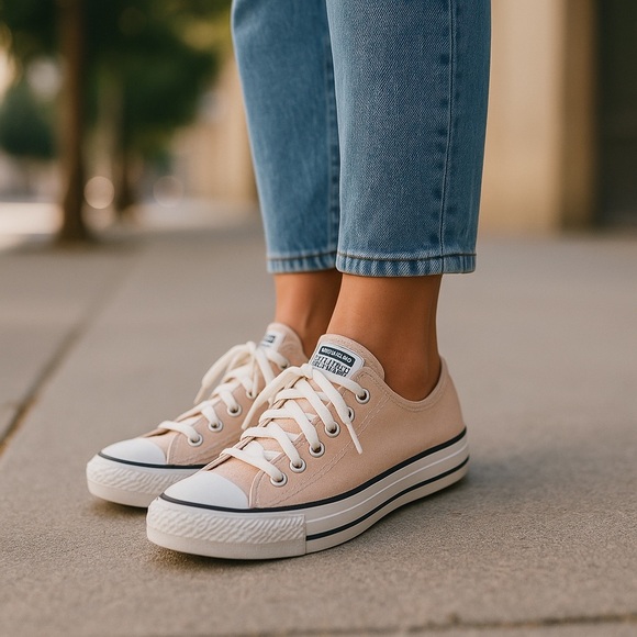 Converse Chuck Taylor All Star Seasonal Ox Particle Beige Sneaker Size 7 UNISEX - Picture 3 of 12